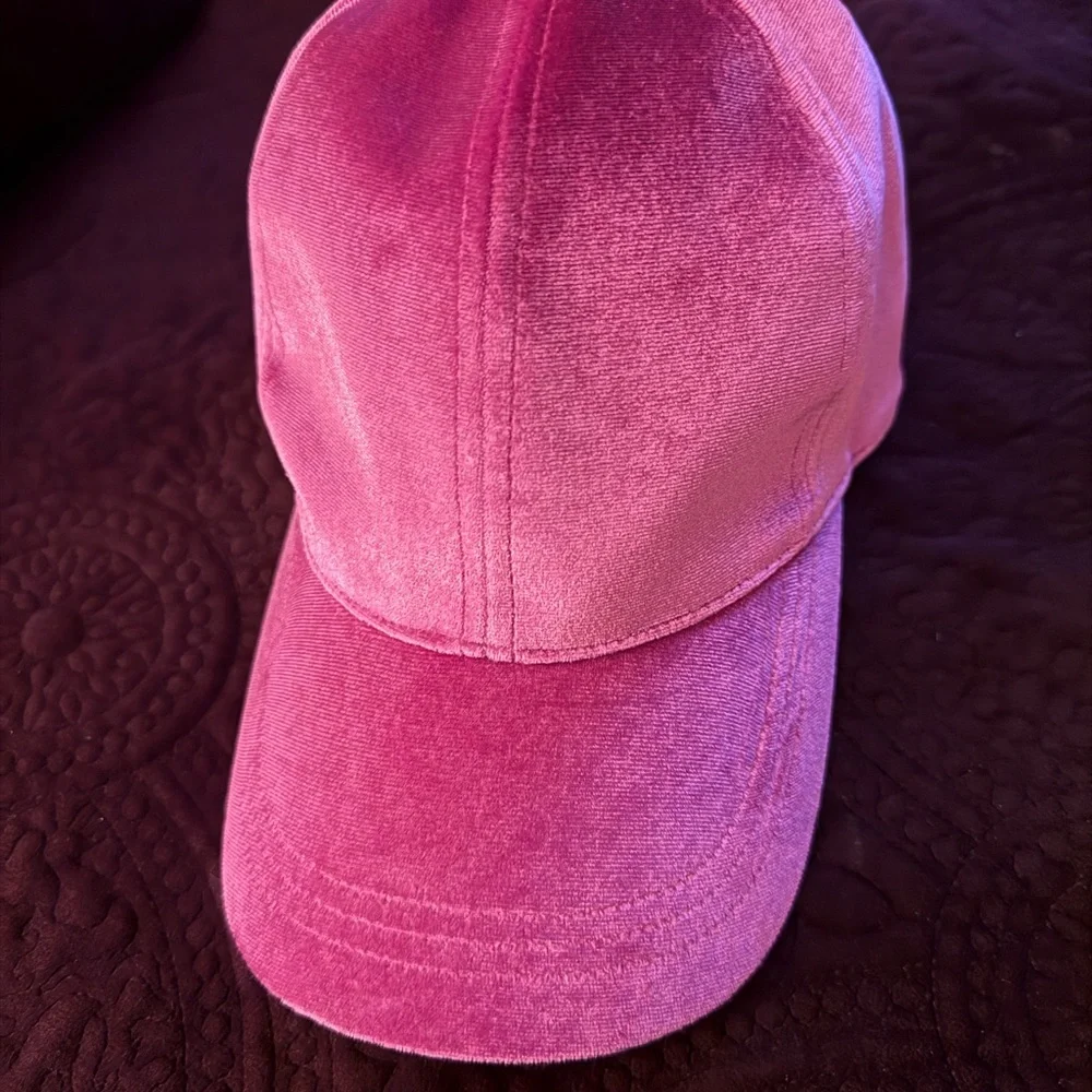 Pink Velvet Women's Cap - Picture 2 of 6